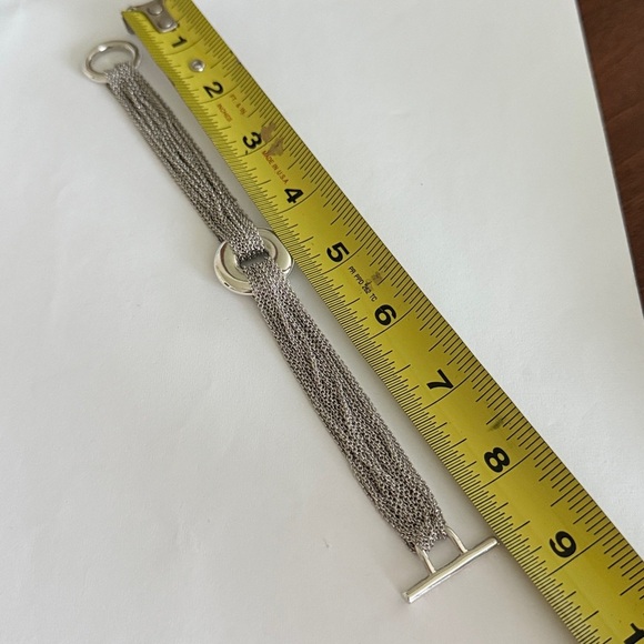 🩵8 1/2” Tiffany & Co. Somerset Mesh Toggle Bracelet Multi Strand - Picture 5 of 7